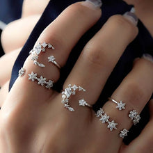 Moon Star Crystal Rings