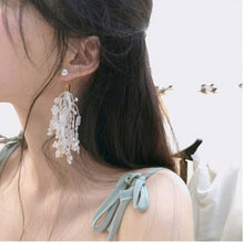 Lace Tassel Earrings Long Drop Earrings