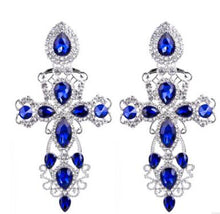 Baroque Rhinestones Dangle Earrings